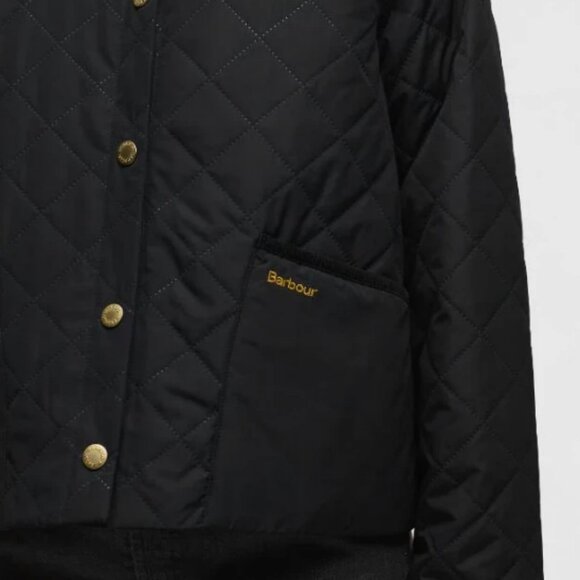 Barbour Anise Dusky Quilted Jacket in Black/ Ancient MSRP$335 British Elegance - Picture 13 of 16